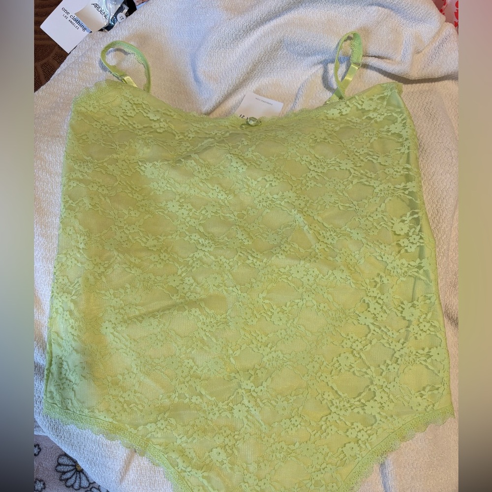 Forever 21 Lime Lace Camisole